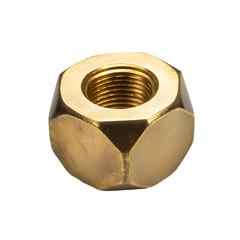 Intricate Brass Threaded Hexagonal Shape Nut for Industrial Use