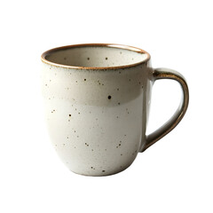 Close-up Ceramic Coffee Mug Object Isolated White Background