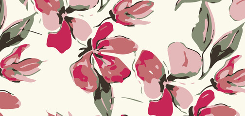 Abstract Floral Scarfs Designs Shawl, Dupatta Pattern Design Digital Textile Print For Fabric, Abstract Wallpaper