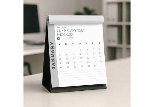 Desk Calendar Mockup 2