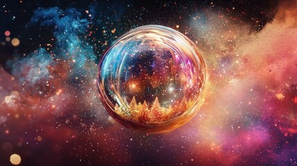 Fototapeta premium Colorful abstract sphere