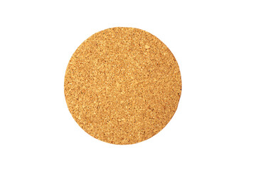 a cork board with a circle shape on it