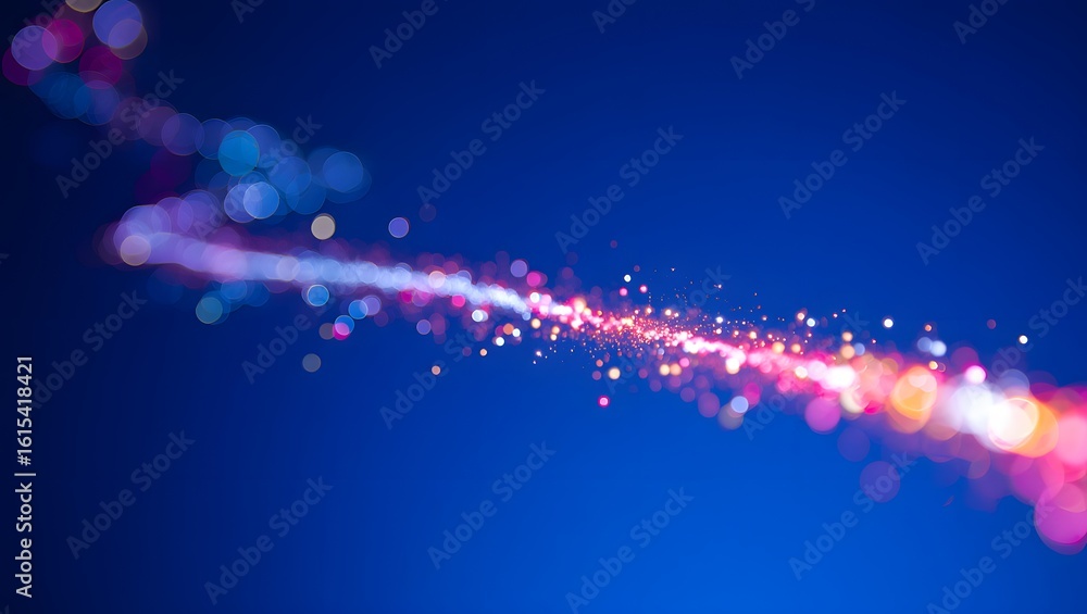 Poster abstract light background bokeh lights blue background colorful lights glow effect sparkle blur desi