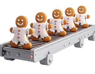 Gingerbread Men 3D Render