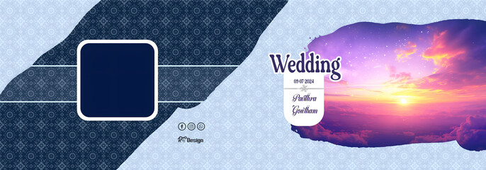 Vector abstract background with 3D squares for a modern Ceremony  card design template