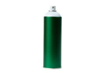 a green spray can with a white cap