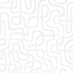 Abstract geometric shape striped seamless pattern. vector lines white background