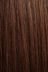 brunette brown hair, long glossy straight hair, macro hair texture