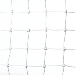 Close-up of a white soccer net