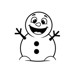 Funny Cute Snowman Svg Christmas SVG