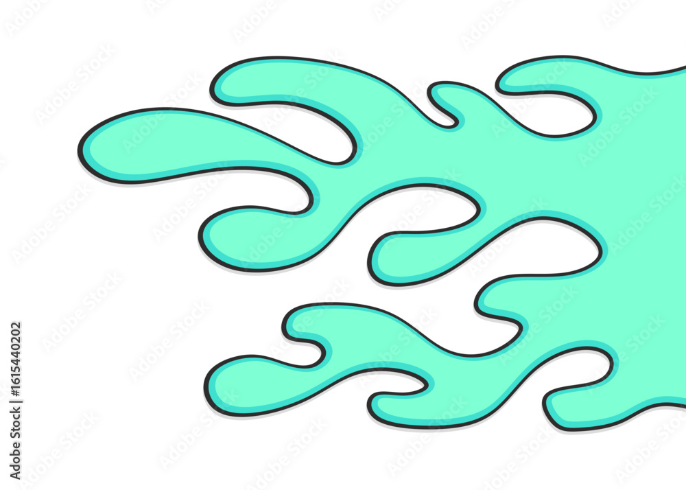 Poster abstract background with melting liquid pattern and with some copy space area