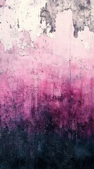 Textured Wall with Pink and Black Ombre Paint Pattern