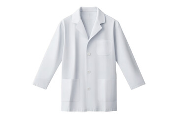White lab coat on transparent background