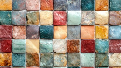 Colorful mosaic tile pattern (2)