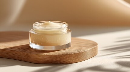 Home spa moisturizing cream application for a relaxing self-care skincare experience