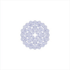 Intricate black mandala icon design