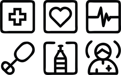Medical Instruments Collection medical icons healthcare