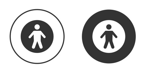 Universal access icon for website design, logo for web and apps.