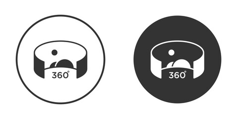 Obraz premium Tour virtual icon for website design, logo for web and apps.