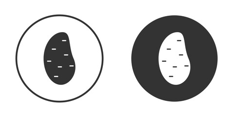 Potato icon for website design, logo for web and apps.