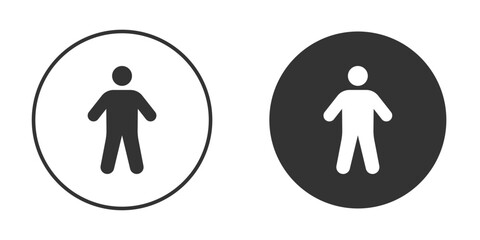 Person icon for website design, logo for web and apps.