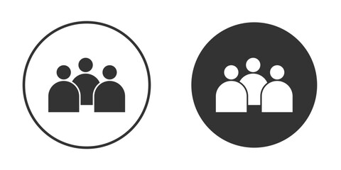 people icon for website design, logo for web and apps.