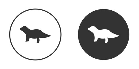 Otter icon for website design, logo for web and apps.