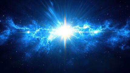 Abstract blue light energy design background