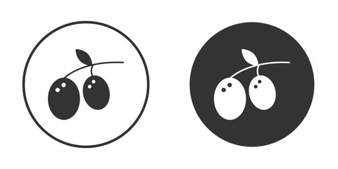 Olive icon for website design, logo for web and apps.