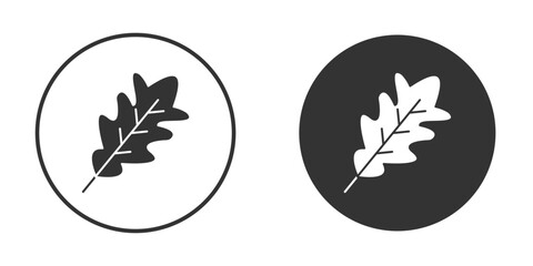Oak Leaf icon for website design, logo for web and apps.