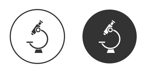 Microscope icon for website design, logo for web and apps.