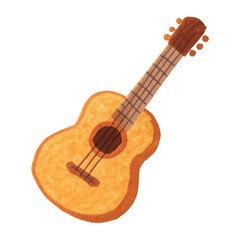Fototapeta premium PNG Acoustic guitar illustration art.