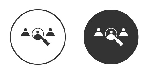 Hiring icon for website design, logo for web and apps.