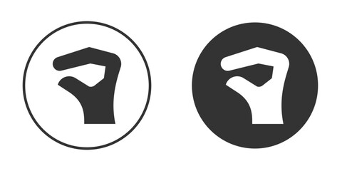 Hand Lizard icon for website design, logo for web and apps.