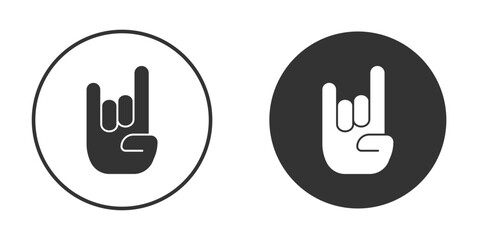 Hand Horns icon for website design, logo for web and apps.
