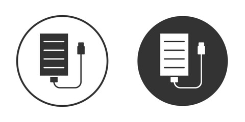 External hard drive icon for website design, logo for web and apps.