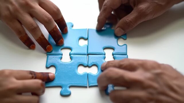 Collaborative Puzzle Solving: Teamwork and Connection
