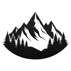 Obraz premium Majestic snowy mountain range landscape