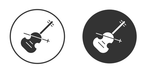 Cello icon for website design, logo for web and apps.
