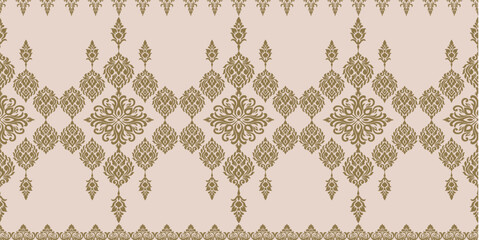 Classic Thai modern style pattern for fabric and background.