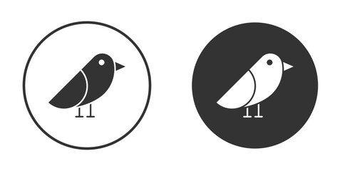 Bird icon for website design, logo for web and apps.
