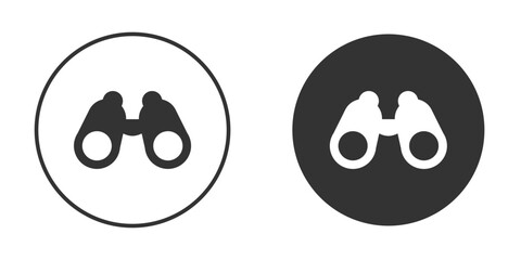 Binoculars icon for website design, logo for web and apps.