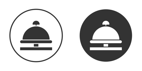 Bell concierge icon for website design, logo for web and apps.