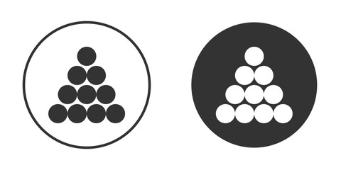 Ball pile icon for website design, logo for web and apps.