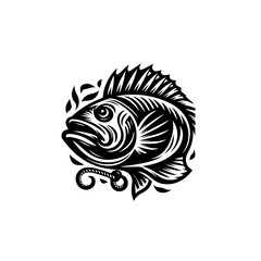Ornate fish illustration with decorative scales