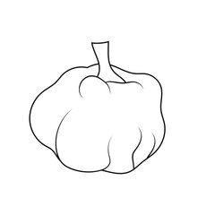 pumpkin vector logo icon illustration template design