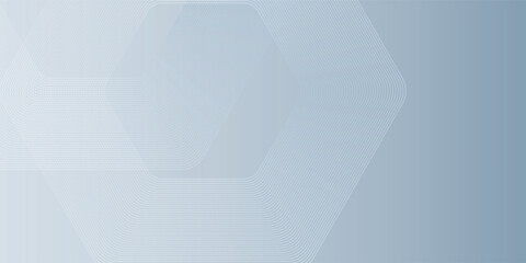 Abstract hexagon lines on gray background. Geometric stripe line art design modern