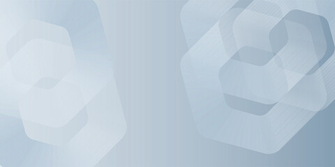 Abstract hexagon lines on gray background. Geometric stripe line art design modern