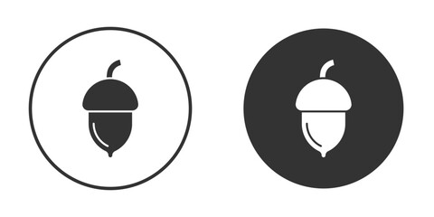 Acorn icon for website design, logo for web and apps.