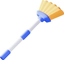 Colorful 3D Broom with a Unique Design